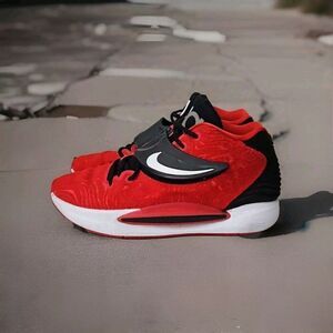 Nike KD 14 TB Athletic Shoes University Red/White/Black Mens Size 10